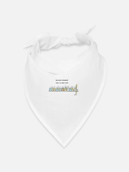 Das letzte Abendmahl - Bandana Dreieckstuch - Weiß