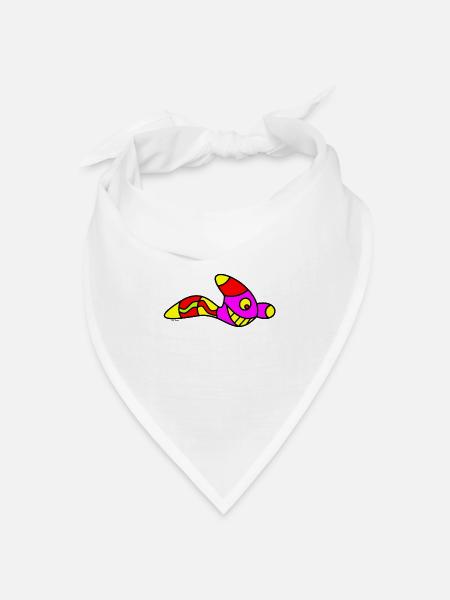 Wurm kinder shirt - Bandana Dreieckstuch - Weiß