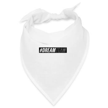 dream team - Bandana Dreieckstuch - Weiß - Vorne