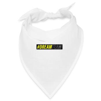 dream team - Bandana Dreieckstuch - Weiß - Vorne