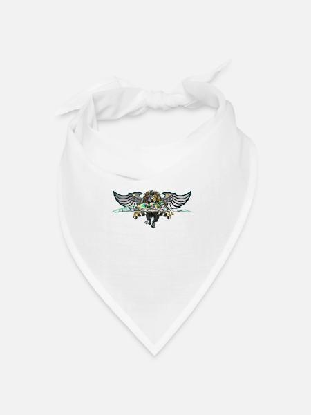 Löwe - Bandana Dreieckstuch - Weiß