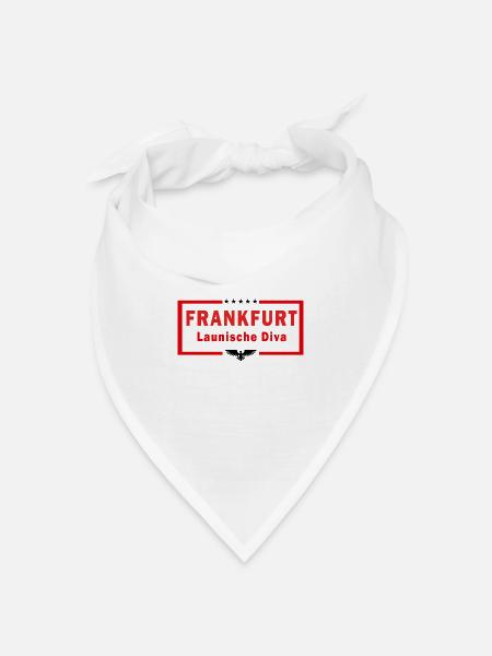 Frankfurt: Schlappekicker - Bandana Dreieckstuch - Weiß