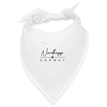 Norwegen - Nordkapp - Norge - Norway - Bandana Dreieckstuch - Weiß - Vorne