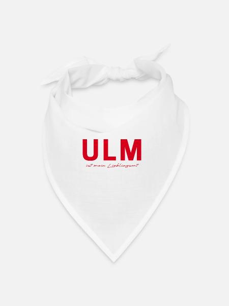 Ulm T-Shirt – Perfekt für Fans - Bandana Dreieckstuch - Weiß