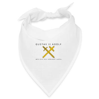 Gustav II. Adolf - Bandana Dreieckstuch - Weiß - Vorne