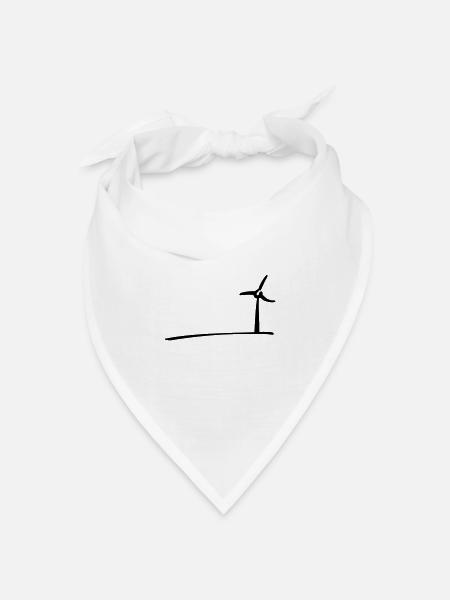 Windmill - Bandana Dreieckstuch - Weiß