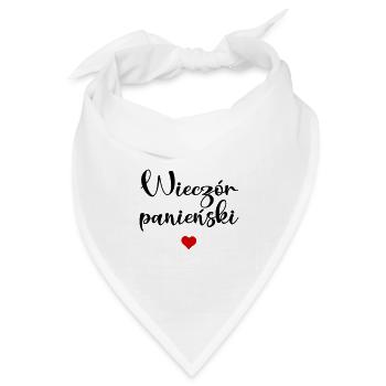 Junggesellinnenabschied - Bandana Dreieckstuch - Weiß - Vorne