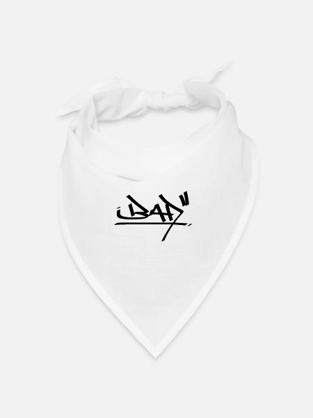 graffiti bad 01 - Bandana Dreieckstuch - Weiß
