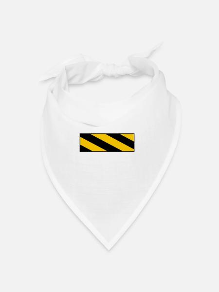 warning sign - Bandana Dreieckstuch - Weiß