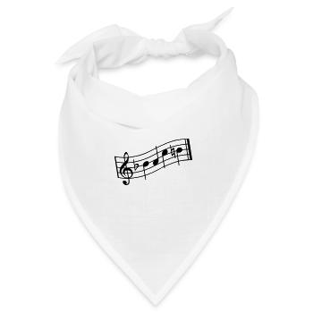 bach - Bandana Dreieckstuch - Weiß - Vorne