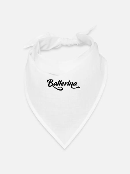 Ballerina - Bandana Dreieckstuch - Weiß