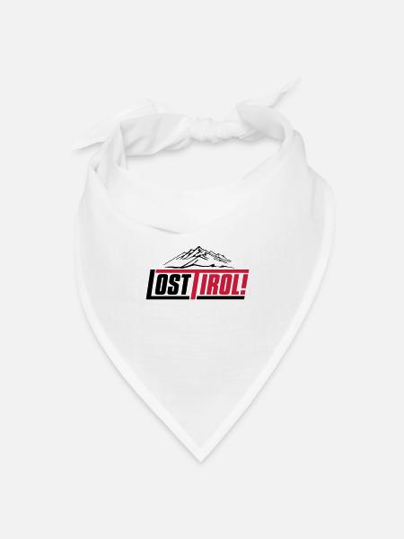 lost-tirol-v1 - Bandana Dreieckstuch - Weiß