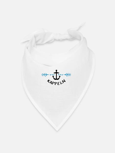 Heimat Hafen Kappeln - Bandana Dreieckstuch - Weiß