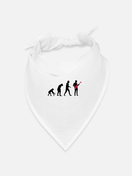 Bassgitarre - Bandana Dreieckstuch - Weiß