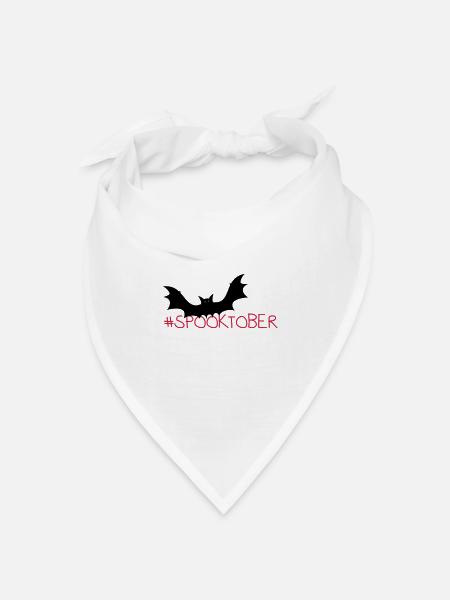 #spooktober / Halloween - Bandana Dreieckstuch - Weiß