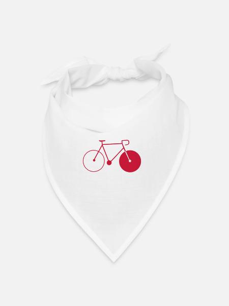 bike fixie fahrrad cycling sommer radsport rad - Bandana Dreieckstuch - Weiß