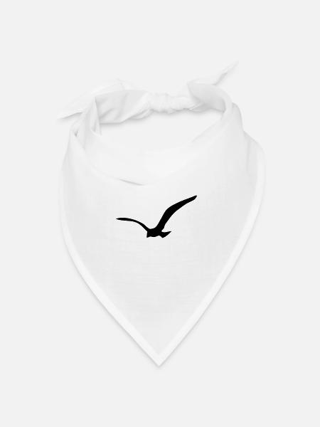 Möwe Seagull California Surf - Bandana Dreieckstuch - Weiß