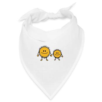 monsters - Bandana Dreieckstuch - Weiß - Vorne