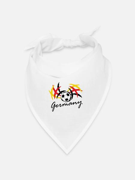 Deutschland WM WM WM - Bandana Dreieckstuch - Weiß