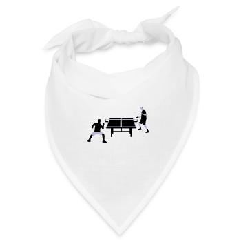 table_tennis_052012_c_2c - Bandana Dreieckstuch - Weiß - Vorne