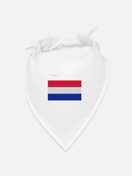 Netherlands, Niederlande - Bandana Dreieckstuch - Weiß