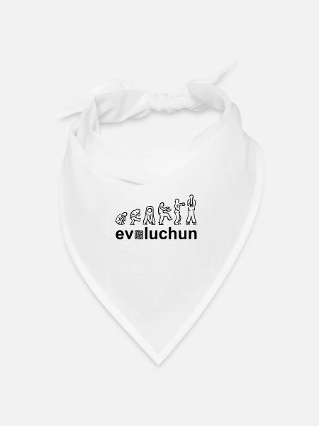 evolution of wing chun forms - Bandana Dreieckstuch - Weiß