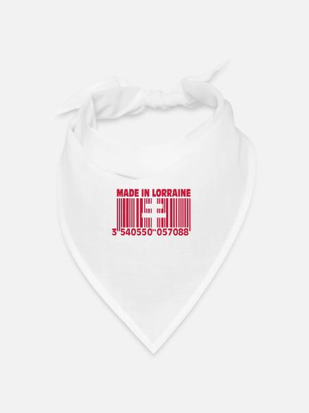 Made in Lothringen II - Bandana Dreieckstuch - Weiß