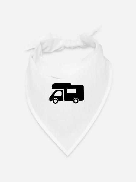 Wohnmobil - Bandana Dreieckstuch - Weiß