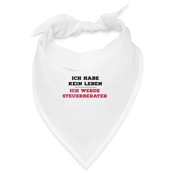 Steuerberater - Bandana Dreieckstuch - Weiß - Vorne