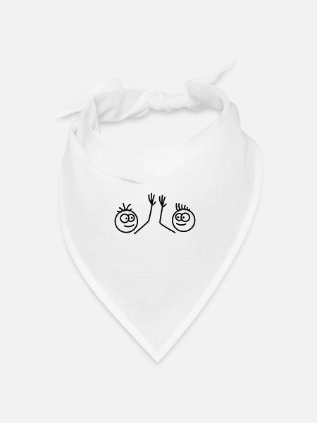 Bros - Bandana Dreieckstuch - Weiß