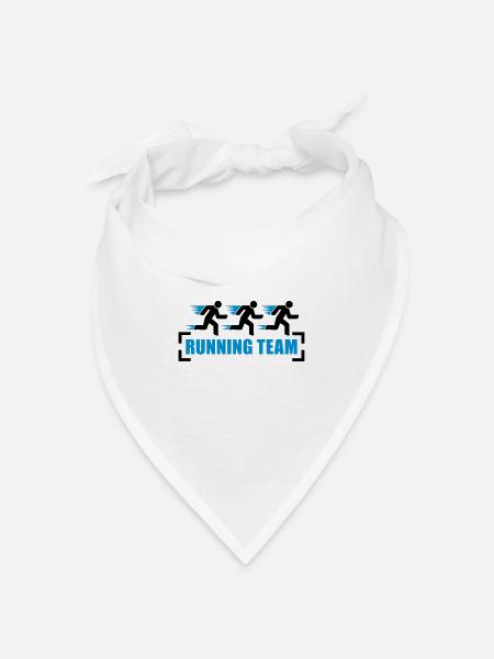Running Team - Bandana Dreieckstuch - Weiß