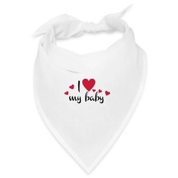 baby - Bandana Dreieckstuch - Weiß - Vorne