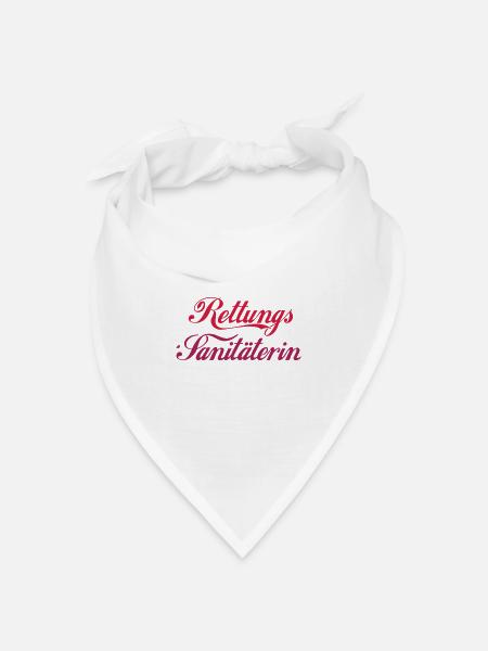 Rettungs-Sanitäterin - Bandana Dreieckstuch - Weiß