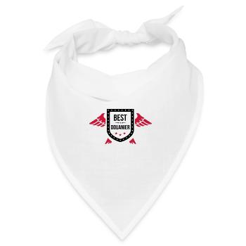 Zoll Zollbeamter Zollbeamtin Polizei Grenz customs - Bandana Dreieckstuch - Weiß - Vorne