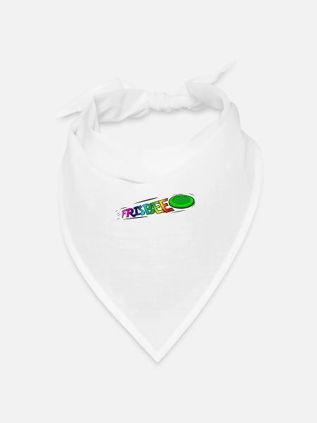 Frisbee - Bandana Dreieckstuch - Weiß