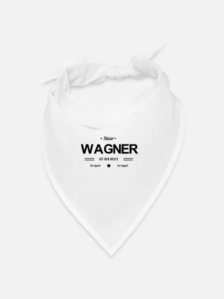 Bester Wagner - Bandana Dreieckstuch - Weiß
