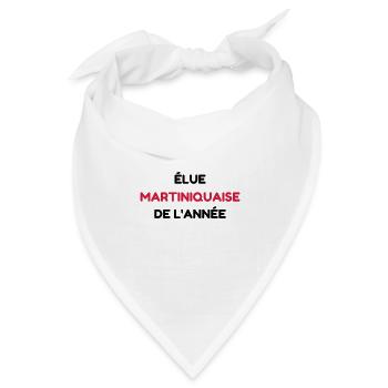 martinique / 972 / Frankreich / Karibik - Bandana Dreieckstuch - Weiß - Vorne