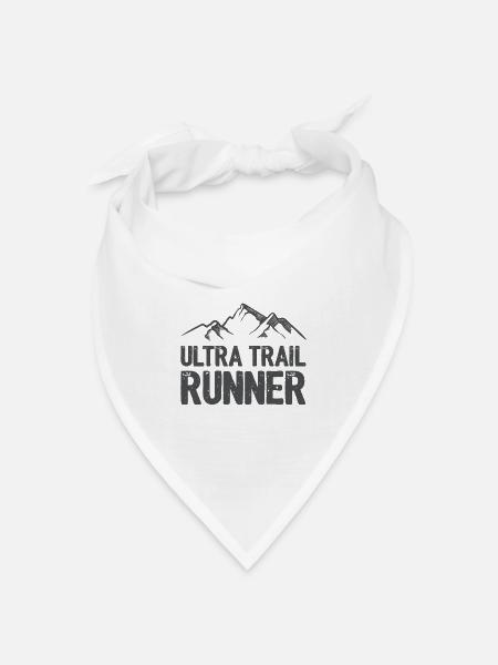 Ultra Trail Runner - Bandana Dreieckstuch - Weiß