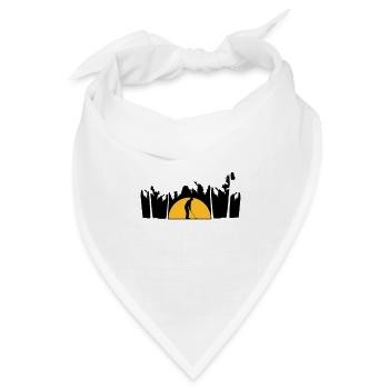 Urlaub Golf spielen - Bandana Dreieckstuch - Weiß - Vorne