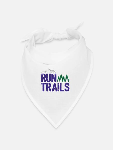 Run Trails - Bandana Dreieckstuch - Weiß