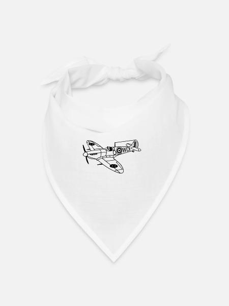 Spitfire - Bandana Dreieckstuch - Weiß