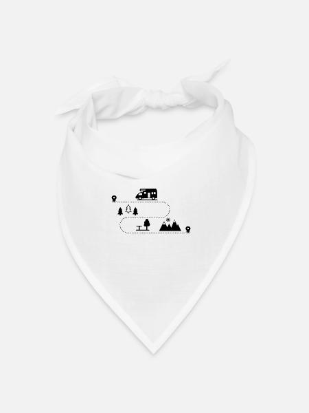 Wohnmobil - Bandana Dreieckstuch - Weiß