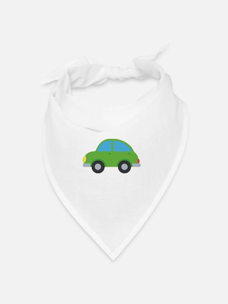 Auto - Bandana Dreieckstuch - Weiß