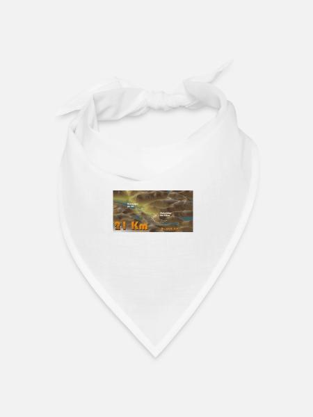 Geiranger-Dalsnibba - Bandana Dreieckstuch - Weiß