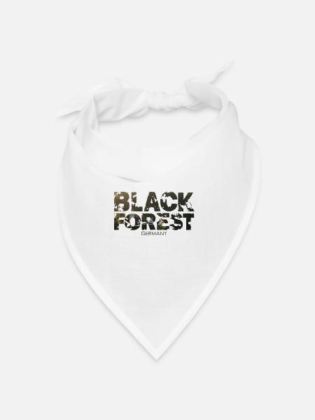 Black Forest, Schwarzwald, Deutschland, Europa - Bandana Dreieckstuch - Weiß