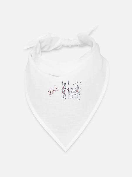 Wow Signal - Bandana Dreieckstuch - Weiß