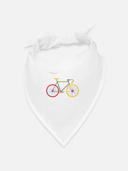 Radfahren / Radfahren - Bandana Dreieckstuch - Weiß