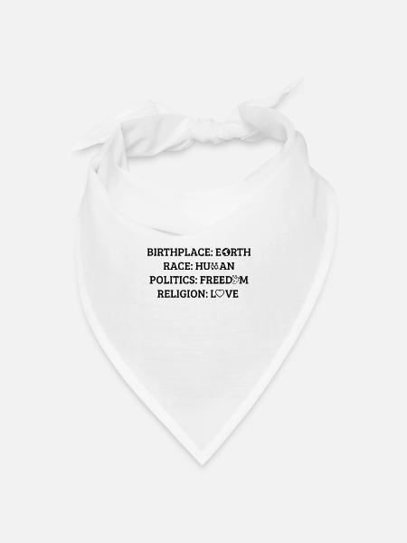 Religion Love - Bandana Dreieckstuch - Weiß