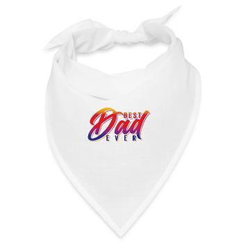 Best Dad ever - Bandana Dreieckstuch - Weiß - Vorne
