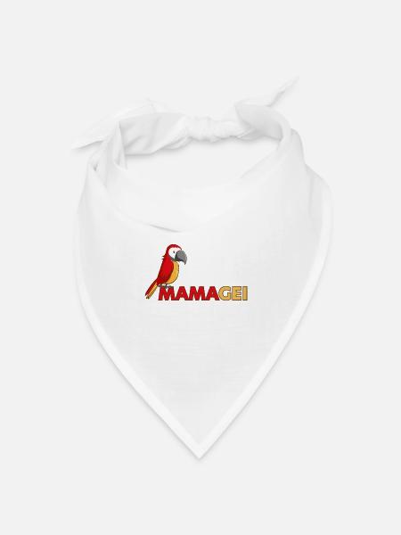 MAMAGEI - Bandana Dreieckstuch - Weiß